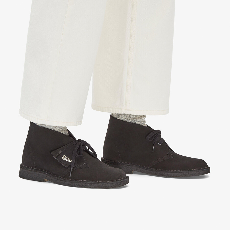 desert boot - zwart suède
